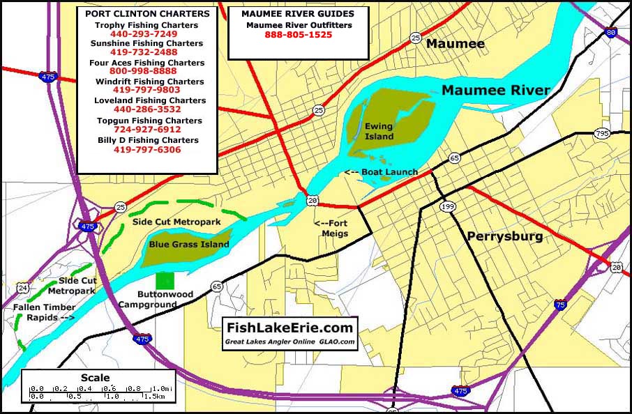 Maumee River Walleye Run Map