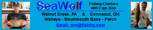 Seawolf Lake Erie Walleye Fishing Charters 412-793-7310