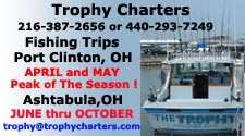 walleye charter fishing lake erie